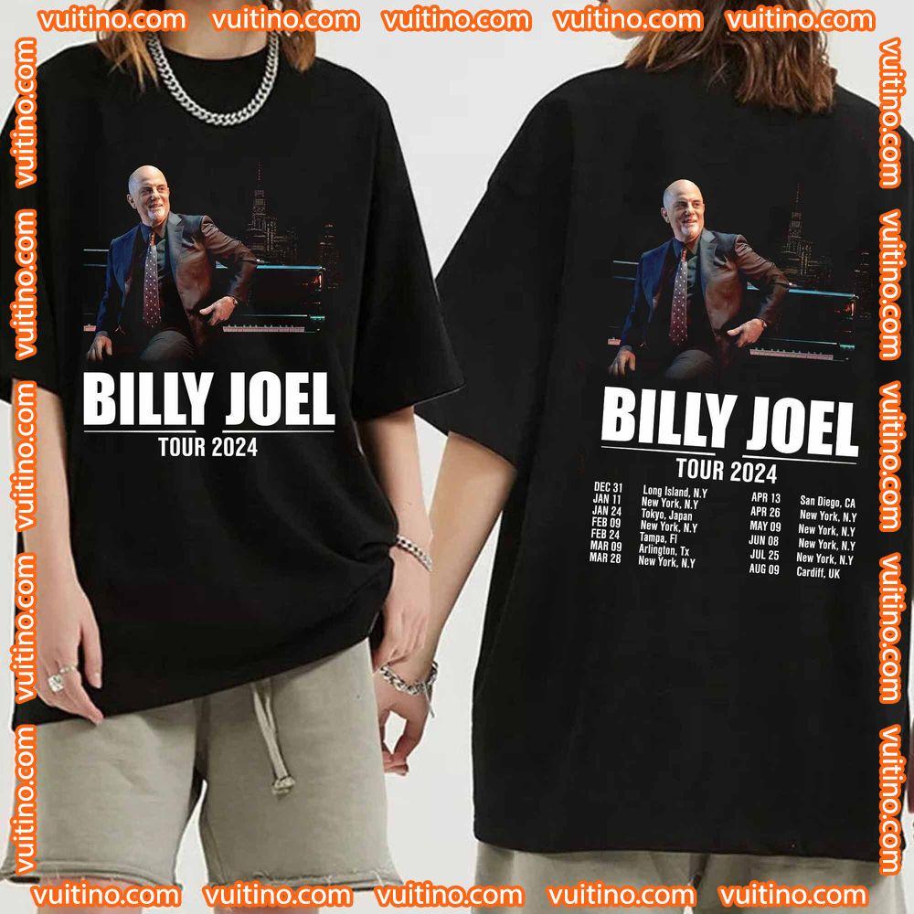 Billy Joel World Tour 2024 Double Sides Shirt