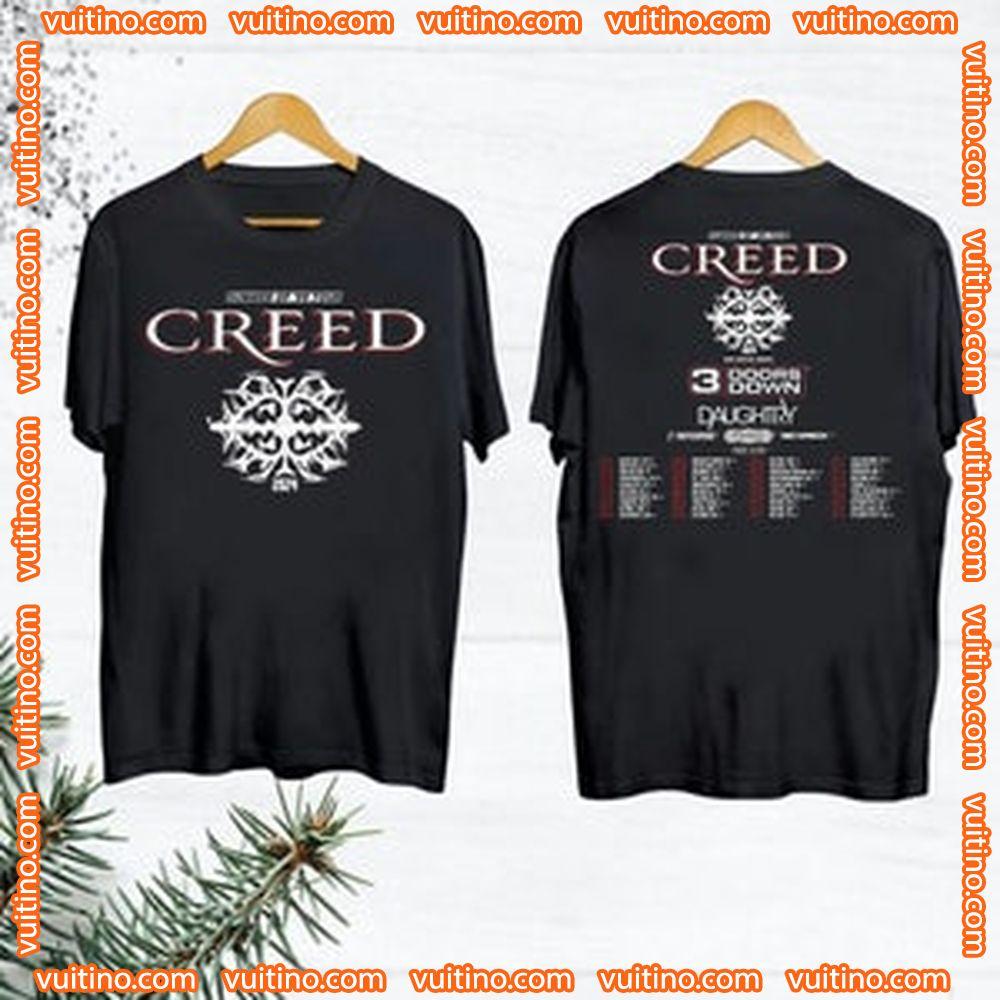 Creed Band Summer Of 99 Tour 2024 Double Sides Apparel