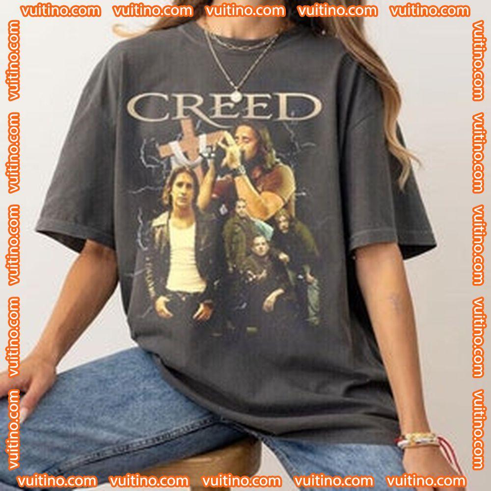 Creed Rock Band Music Tour Tour 2024 Double Sides Shirt