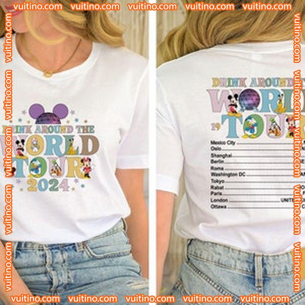 Disney Epcot World Tour 2024 Double Sides Shirt
