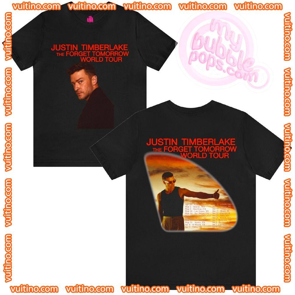 Forget Tomorrow World Tour Justin Timberlake 2024 Double Sides Apparel