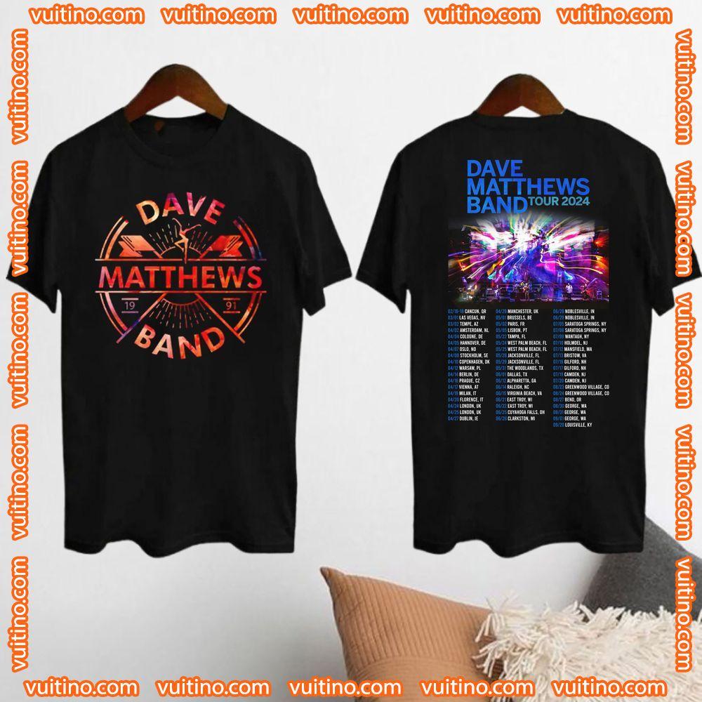 Graphic Dave Matthews Band Summer Tour 2024 Double Sides Shirt