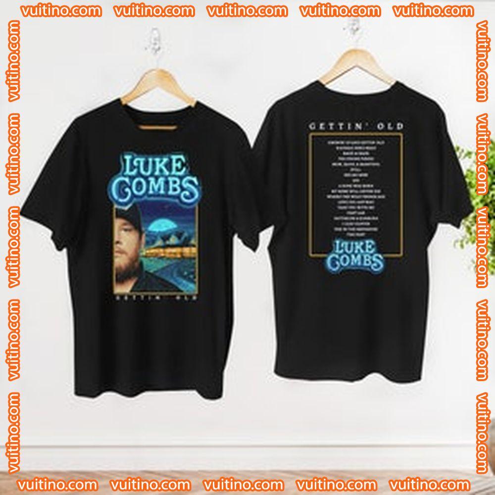 Graphic Luke Combs Tour 2024 Double Sides Apparel