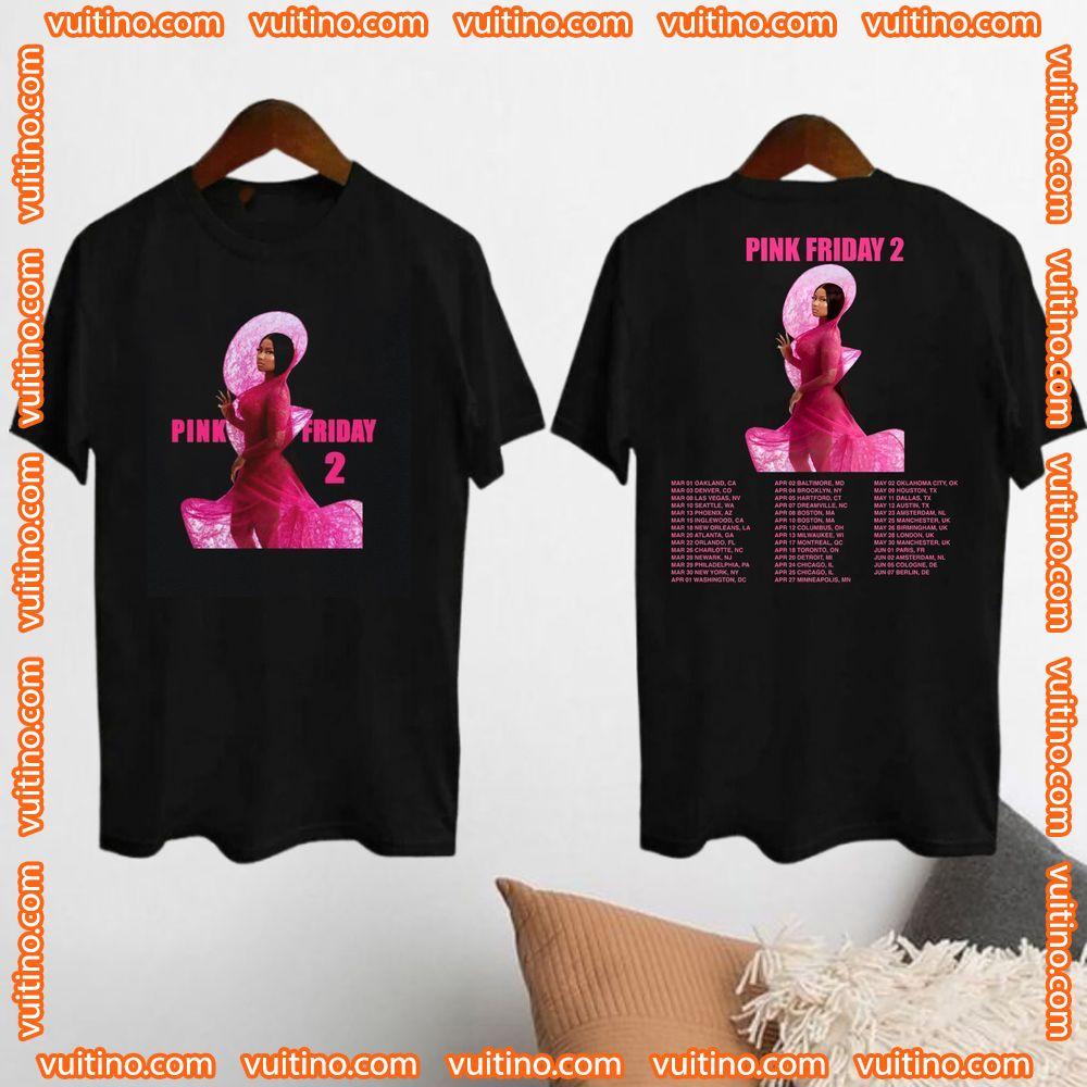 Graphic Pink Friday 2 Nicki Minaj Tour 2024 Double Sides Merch