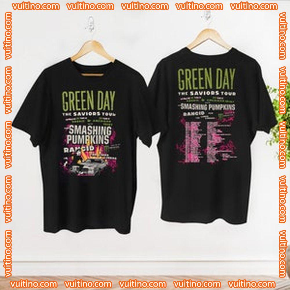 Green Day The Saviors 2024 Tour Double Sides Apparel