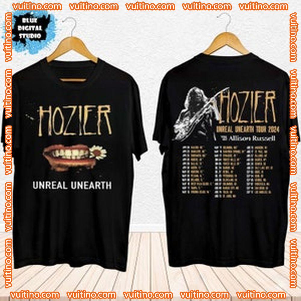 Hozier Unreal Unearth Tour 2024 Double Sides Apparel