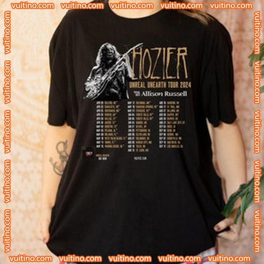 Hozier Unreal Unearth With Special Guest Tour 2024 Double Sides Shirt