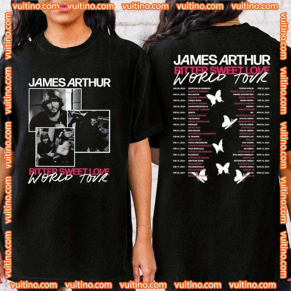 James Arthur Tour 2024 Double Sides Merch