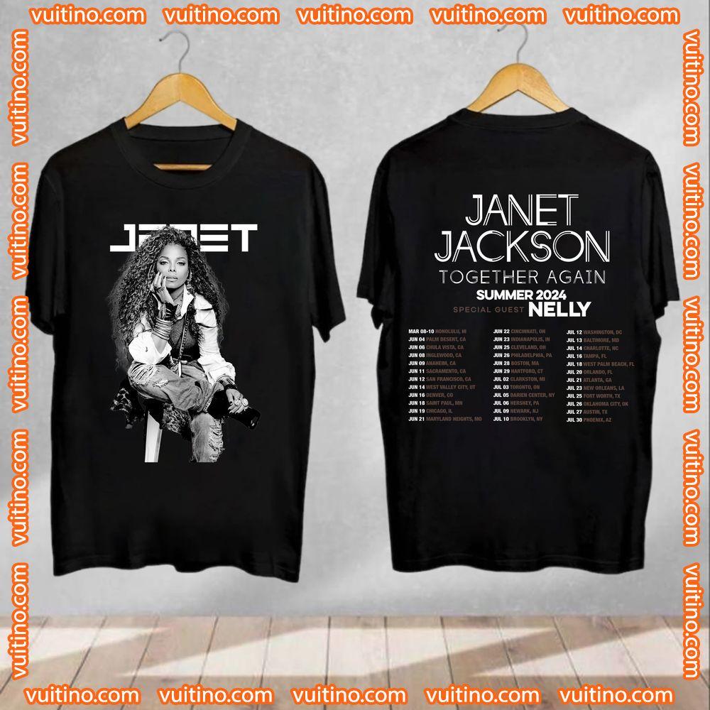 Janet Jackson Together Again Summer 2024 Double Sides Shirt