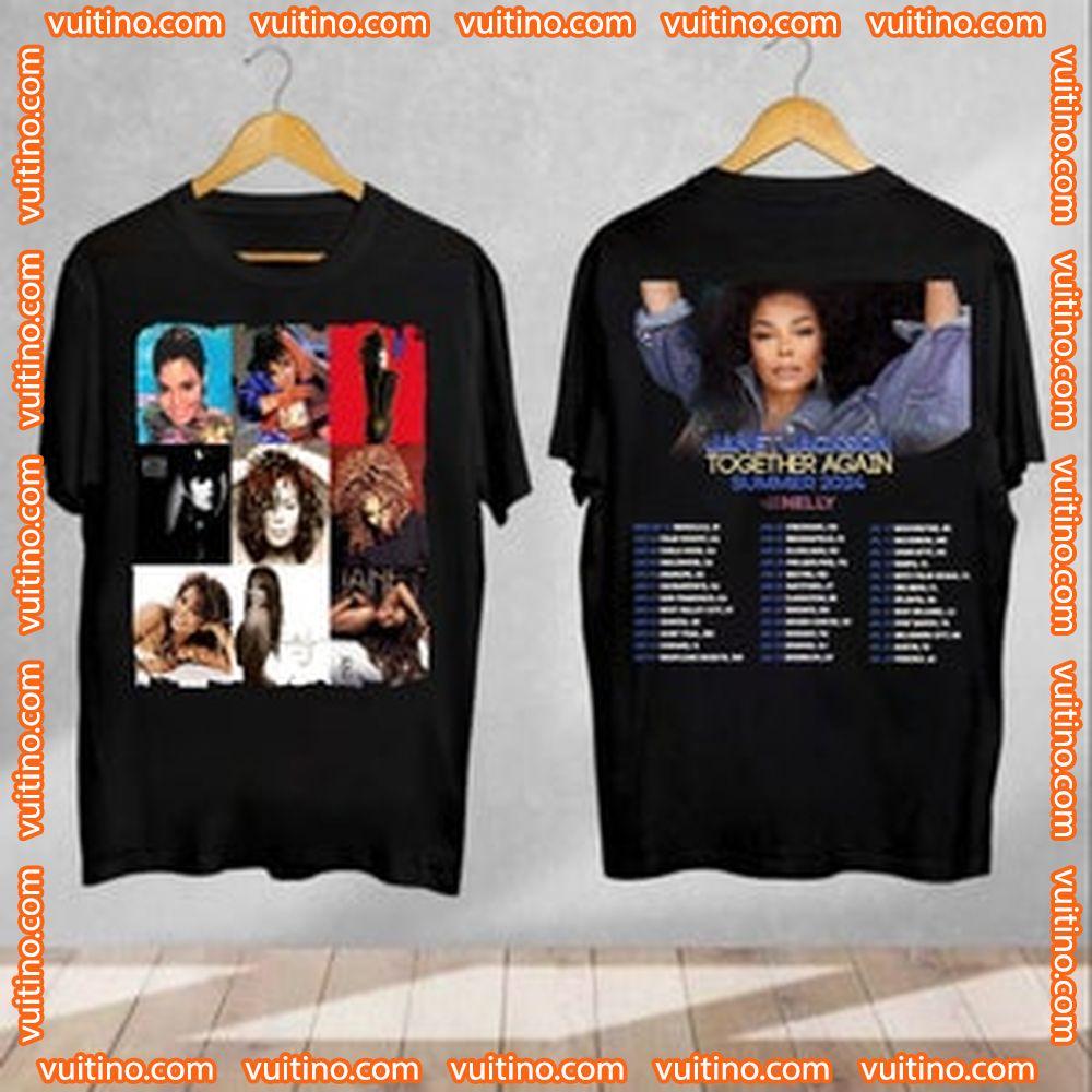 Janet Jackson Together Again Tour 2024 Double Sides Apparel