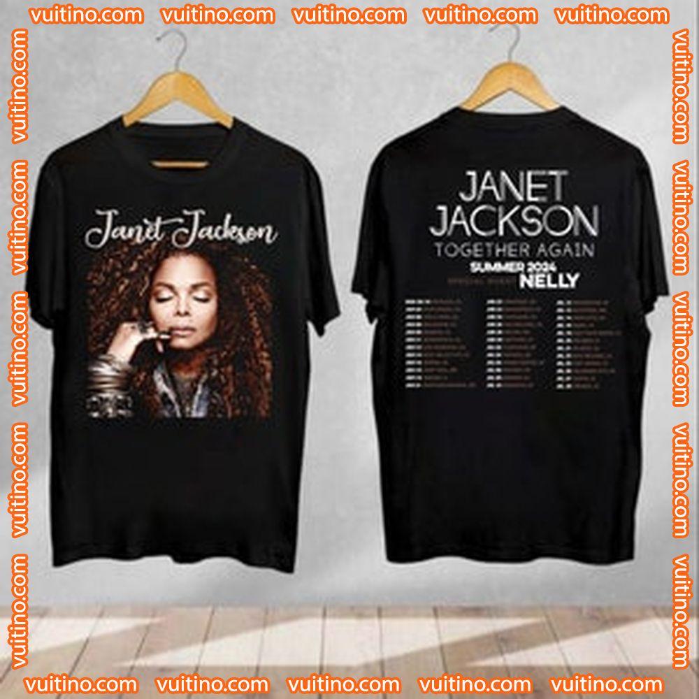 Janet Jackson Together Again Tour Tour 2024 Double Sides Merch