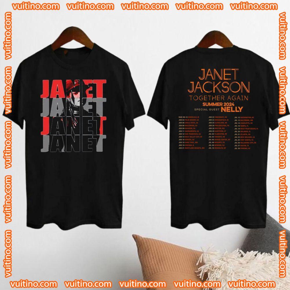 Janet Jackson Tour 2024 Double Sides Merch