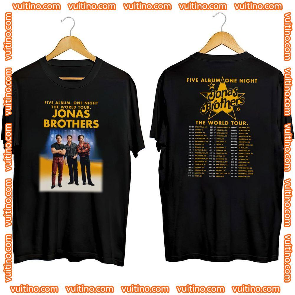 Jonas Brothers Music Band Tour 2024 Double Sides Apparel