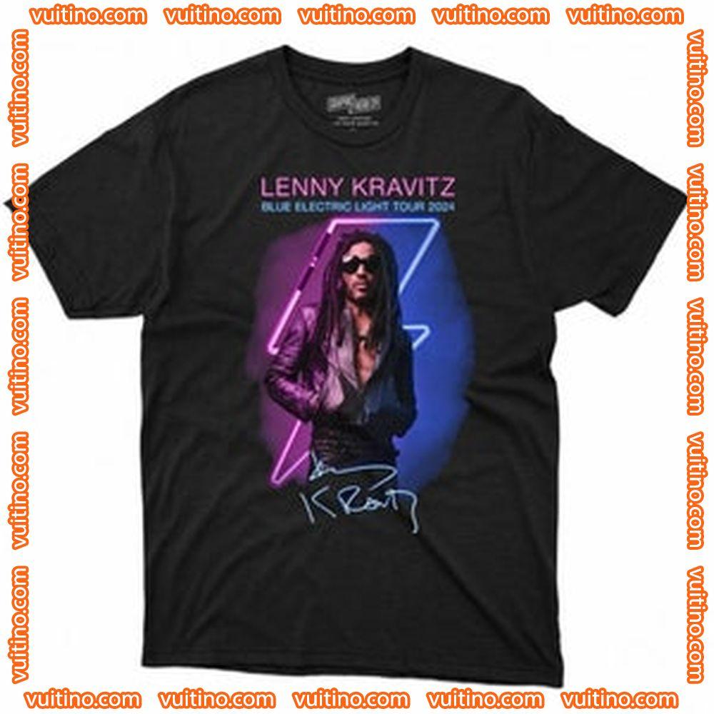 Lenny Kravitz Blue Electric Light Tour 2024 Double Sides Merch