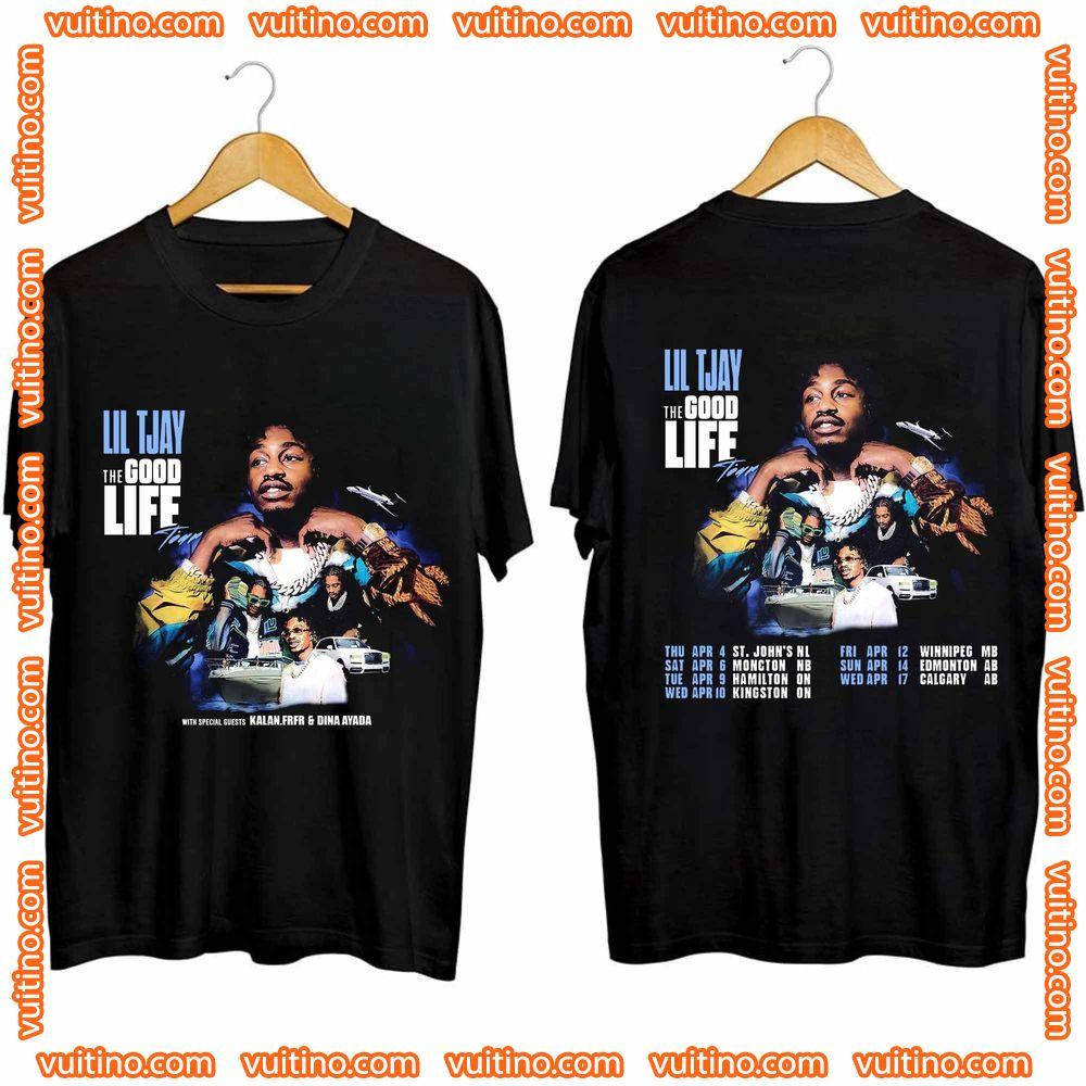 Lil Tjay Good Life Tour Canada 2024 Double Sides Merch