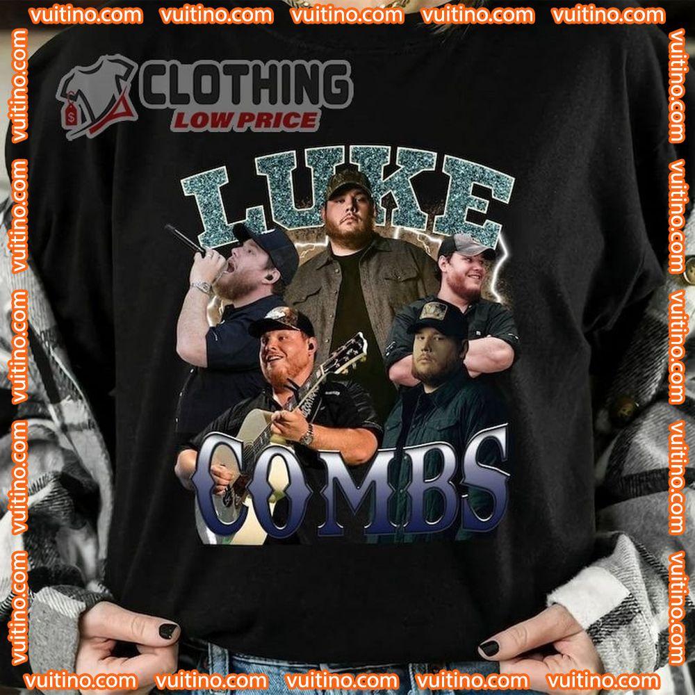 Luke Combs 2024 Tour Growing Up And Getting Old Double Sides Merch