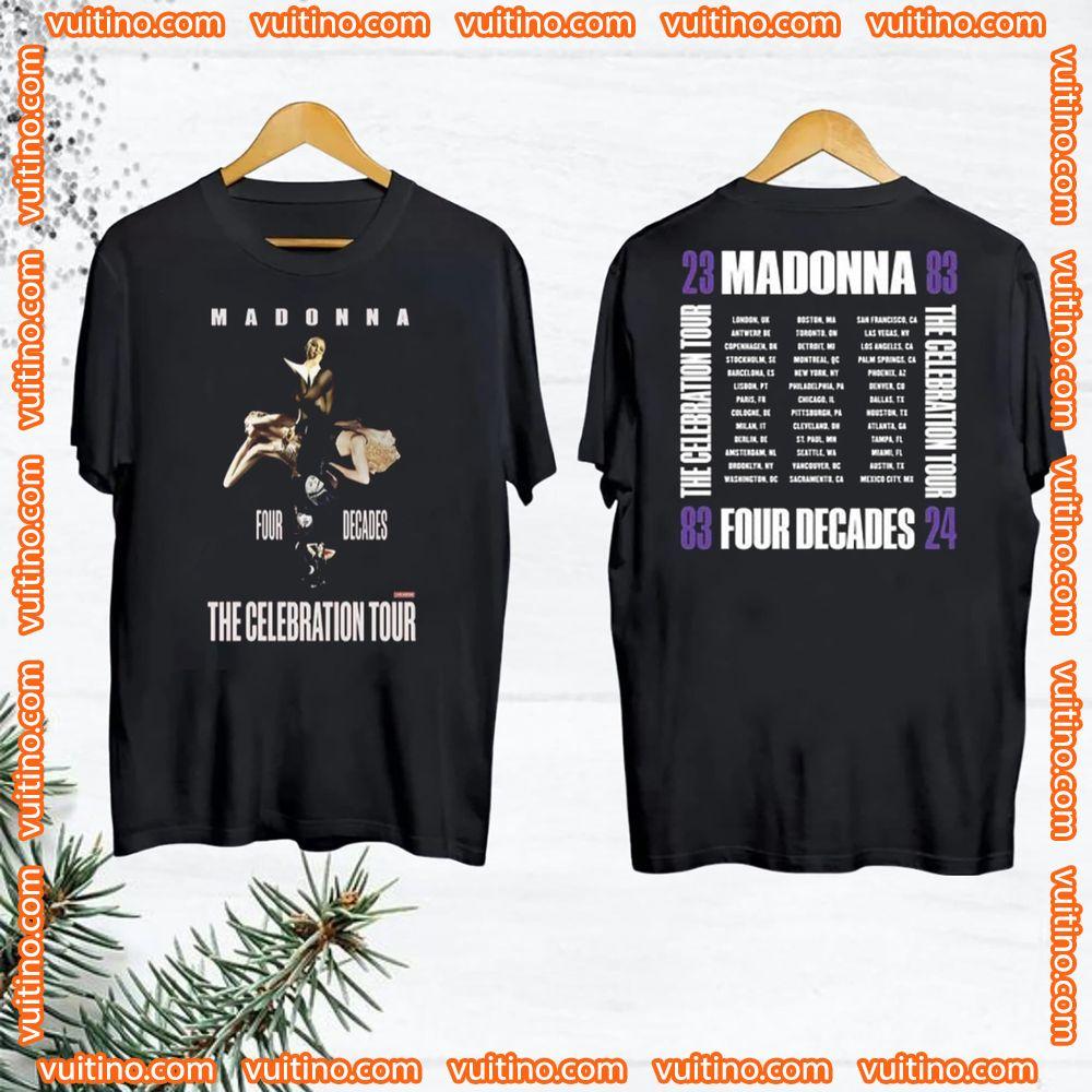 Madonna The Celebration 2024 Tour Art Double Sides Shirt