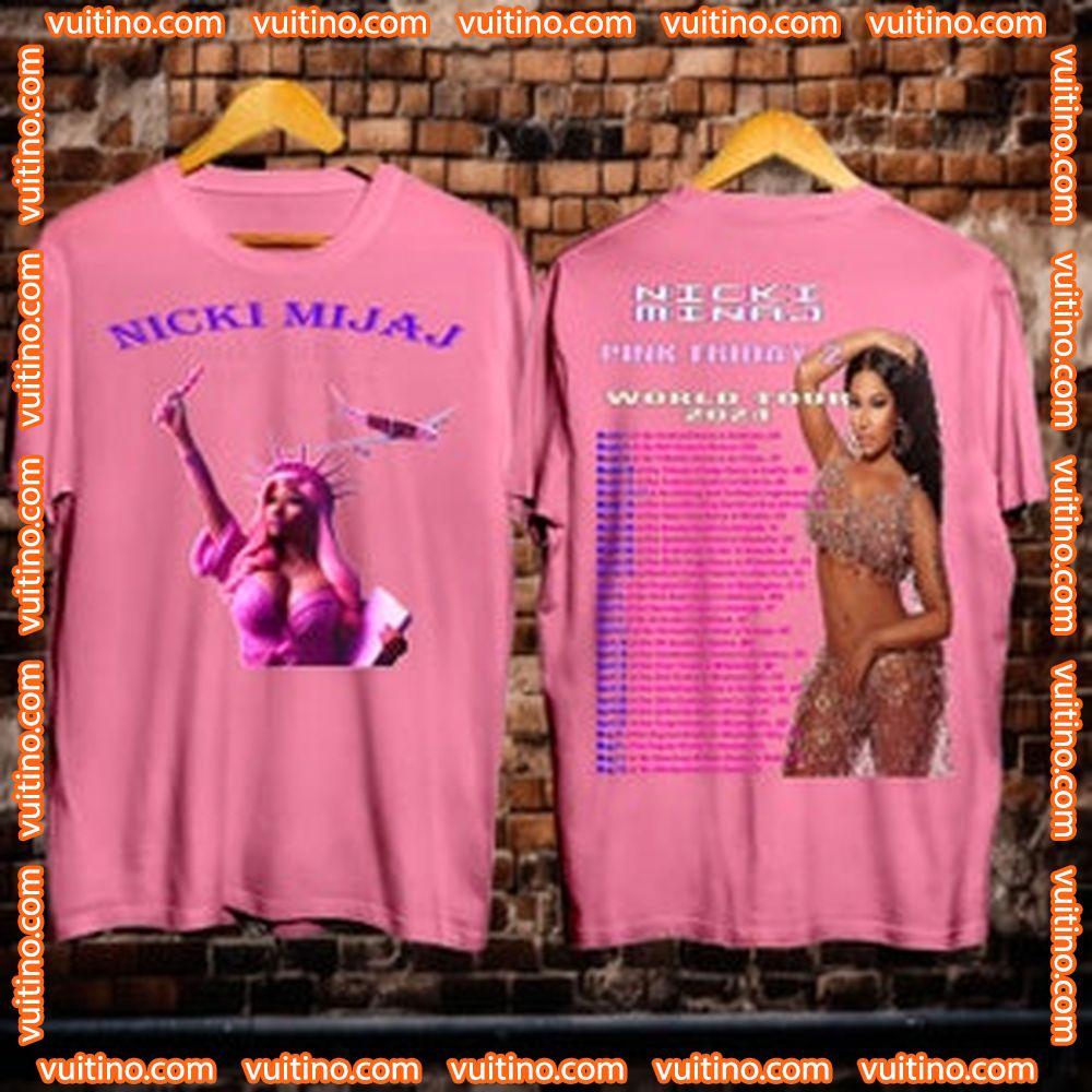 Nicki Minaj Pink Friday 2 Gag City World Tour 2024 Double Sides Apparel