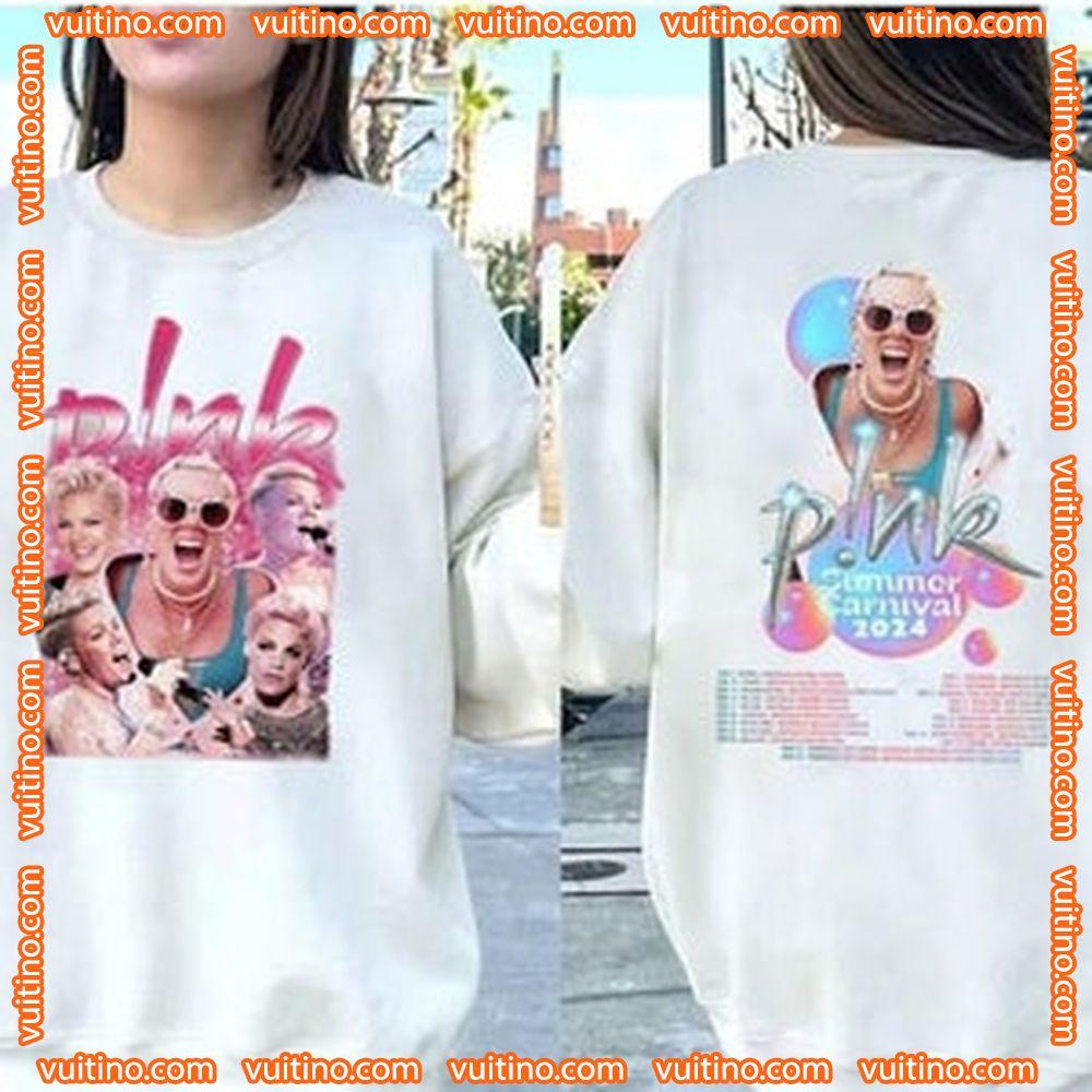 Pink Concert 2024 Merch 2 Side Double Sides Apparel