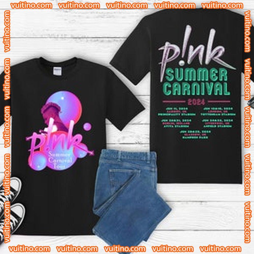 Pnk Pink Singer Summer Carnival Uk Art Tour 2024 Double Sides Merch
