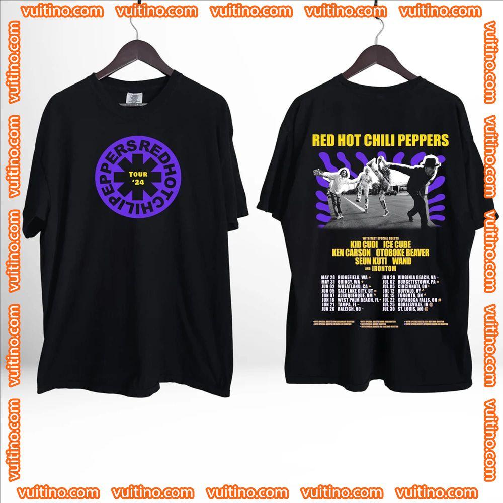 Red Hot Chili Peppers 2024 Tour Double Sides Apparel