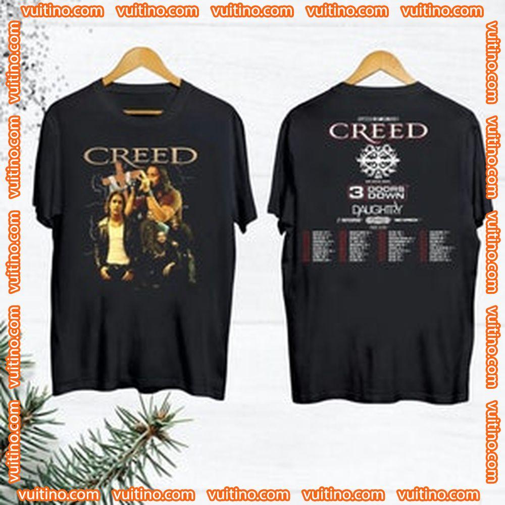 Rock Band Creed Tour 2024 Double Sides Apparel
