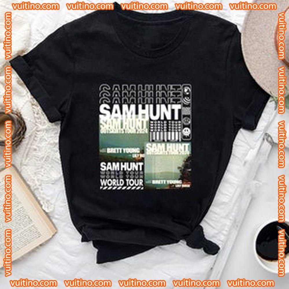 Sam Hunt Tour Merch Sam Hunt Outskirts 2024 Tour Double Sides Shirt