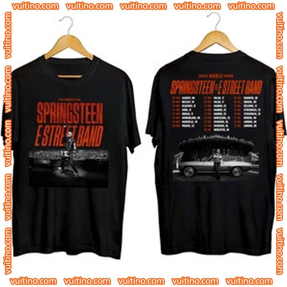 Springsn And E Street Band Music Tour 2024 Double Sides Merch