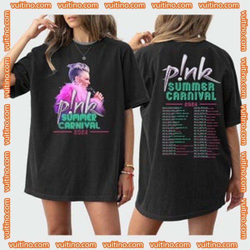 Summer Carnival Pink Tour 2024 Double Sides Shirt