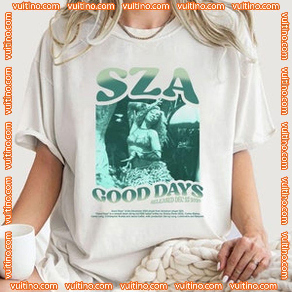 Sza Good Days Tour 2024 Double Sides Shirt
