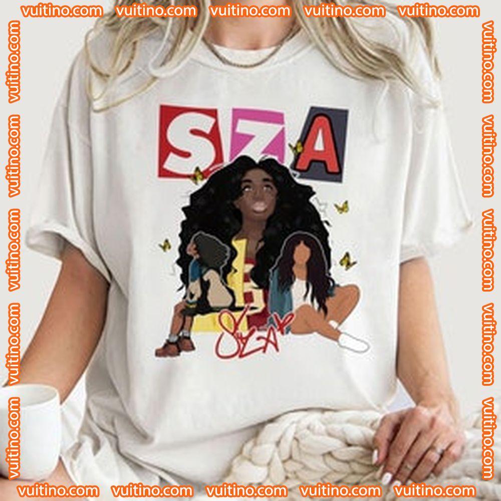 Sza Lover Art Tour 2024 Double Sides Shirt