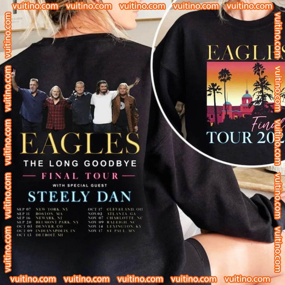 The Eagles 2024 Tour The Long Goodbye Double Sides Merch