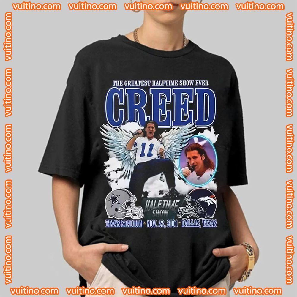 The Greatest Halftime Show Ever Creed Tour 2024 Double Sides Apparel