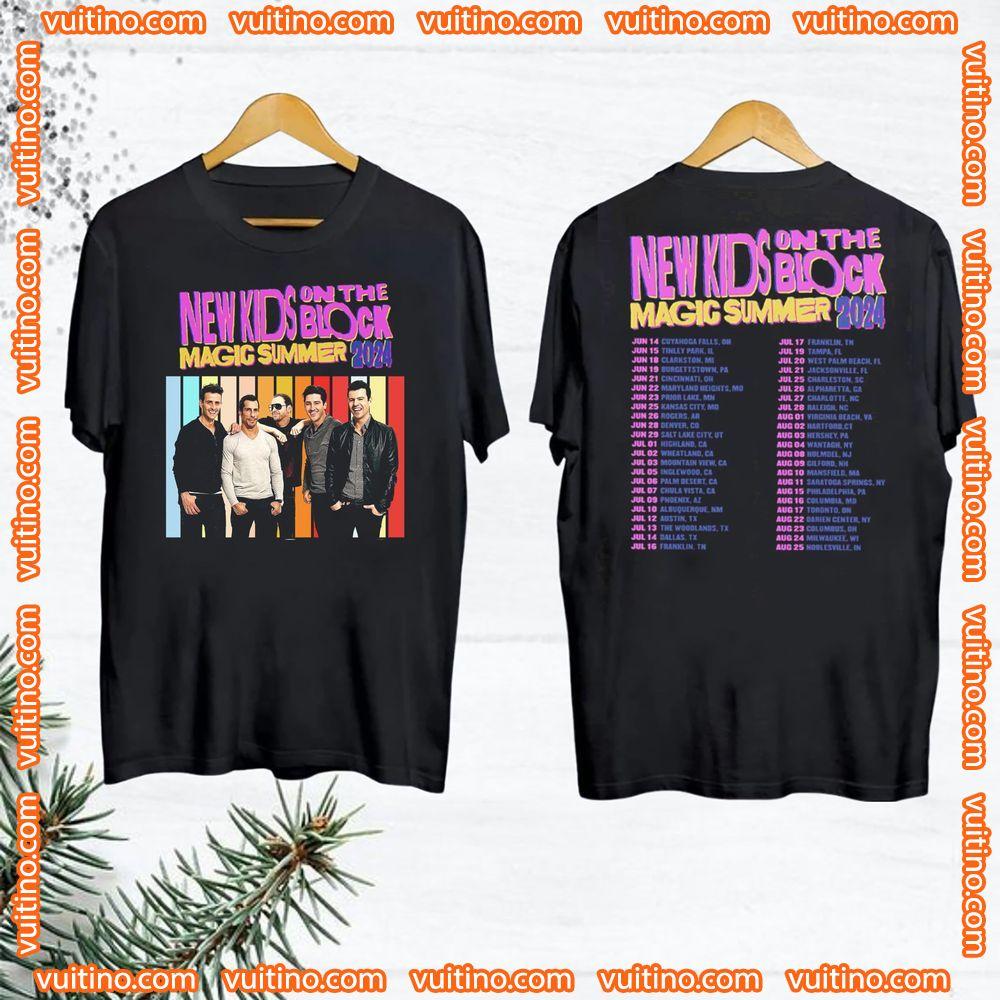The Magic Summer Tour 2024 New Kids On The Block Double Sides Merch