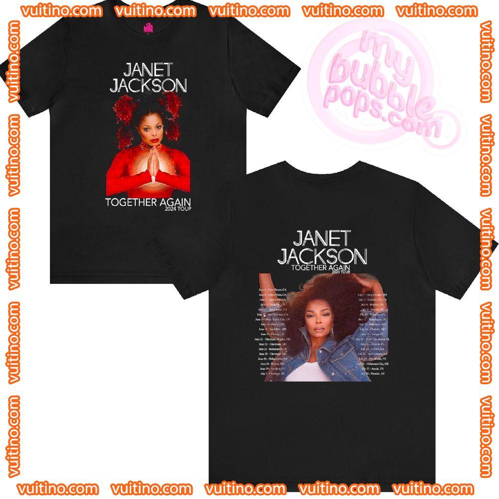 Together Again 2024 Janet Jackson Tour Double Sides Merch