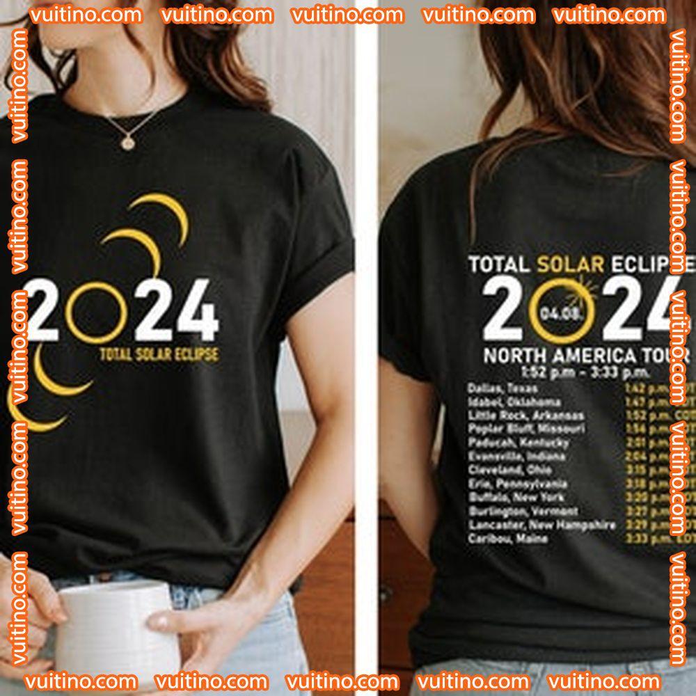 Total Solar Eclipse 2024 April 8th 2024 Double Sides Merch