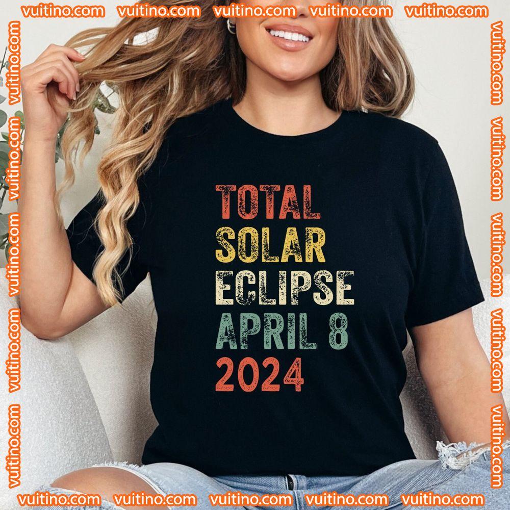 Total Solar Eclipse 2024 Double Sides Apparel