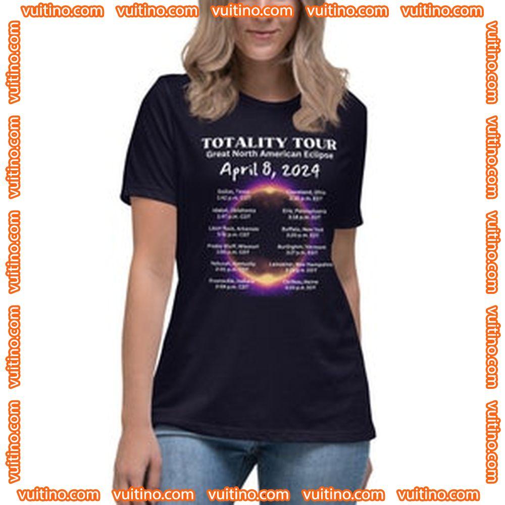 Totality Tour Total Solar Eclipse 2024 Locations 482024 Double Sides Merch