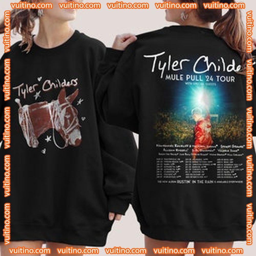 Tyler Childers Mule Pull 24 Tour 2024 Double Sides Apparel