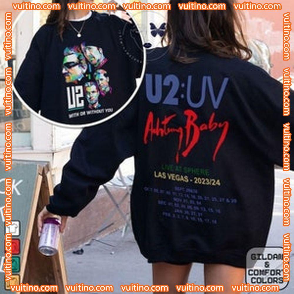 U2 Achtung Baby Live At Sphere Tour 2024 Dates Double Sides Apparel