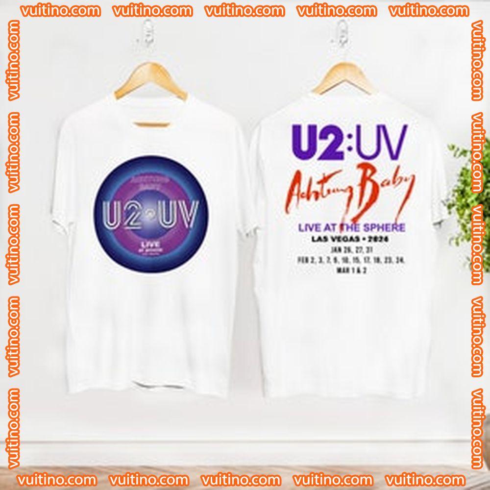 U2uv Achtung Baby Live At Sphere Tour 2024 Double Sides Merch