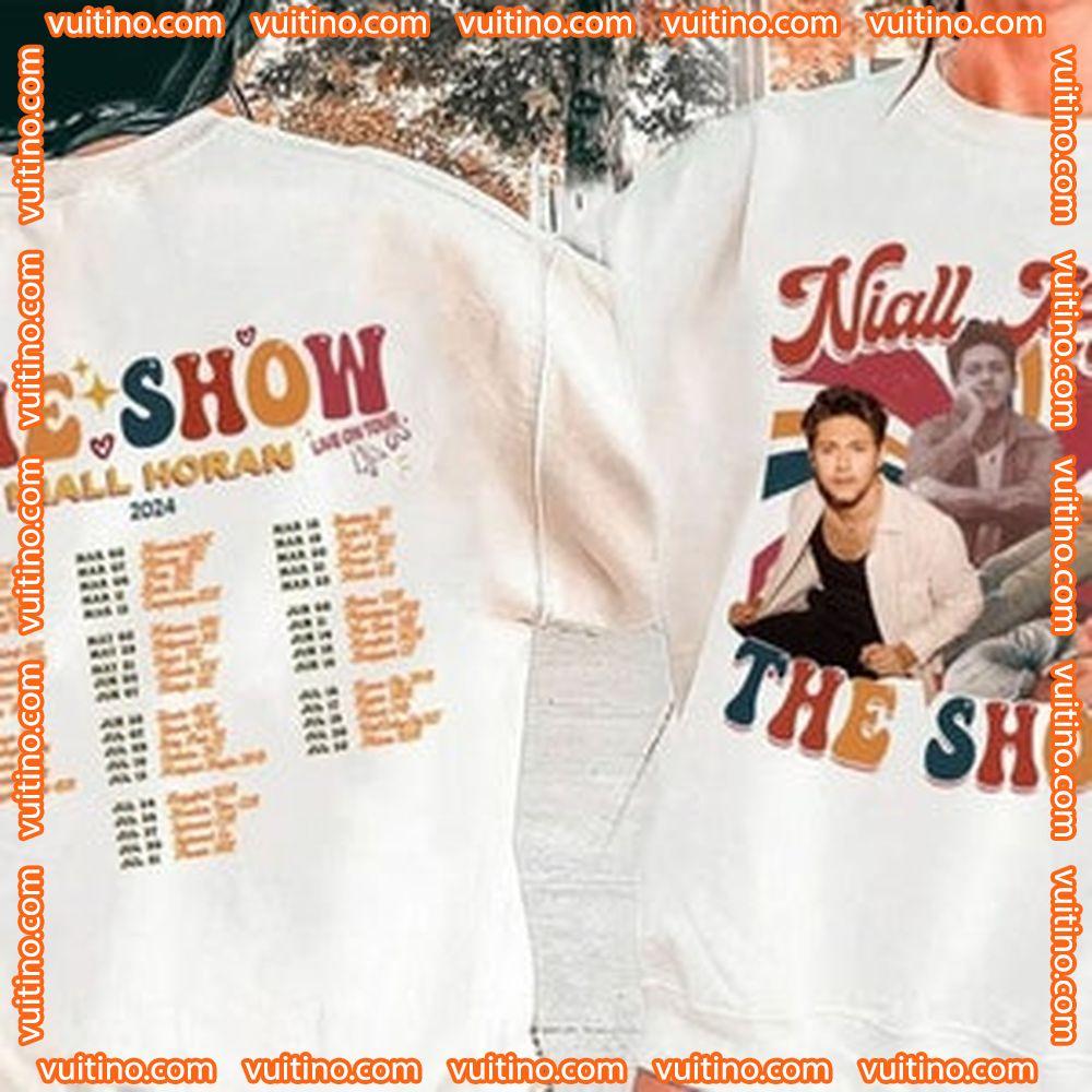 Vintage Niall Horan The Show Live On Tour 2024 Double Sides Shirt