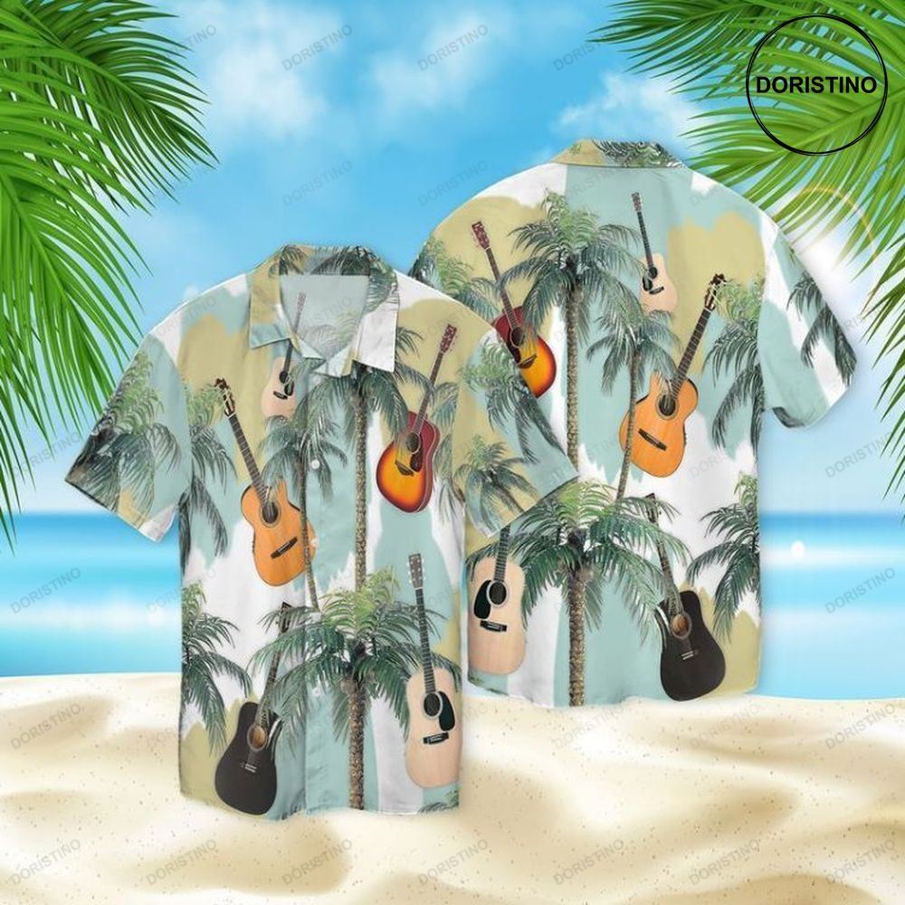 Summer With Guitar Hawaiian Shirt