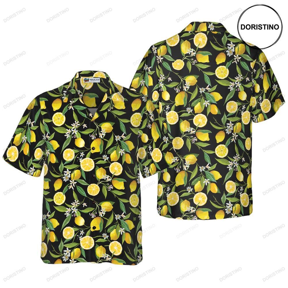 Summertime Watercolor Lemon Limited Edition Hawaiian Shirt