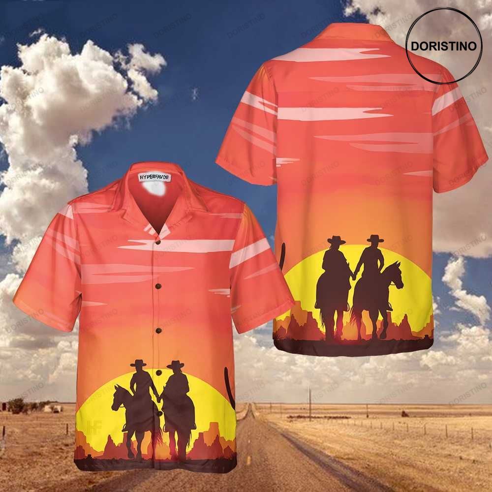 Texas Couple Cowboy Texas Vinatge Texas Cowboy For Texans Limited Edition Hawaiian Shirt