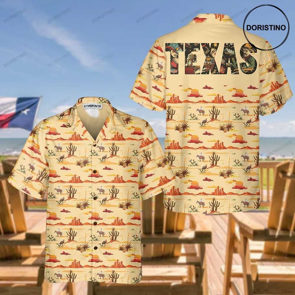 Texas Cowboy Cactus Texas Vintage Texas For Texas Lovers Limited Edition Hawaiian Shirt