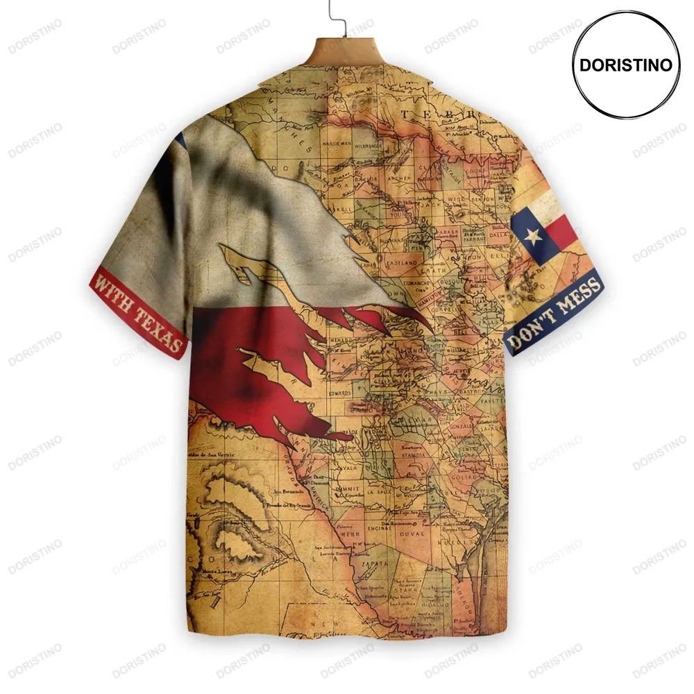 Texas Flag And Map Dont Mess With Texas Awesome Hawaiian Shirt