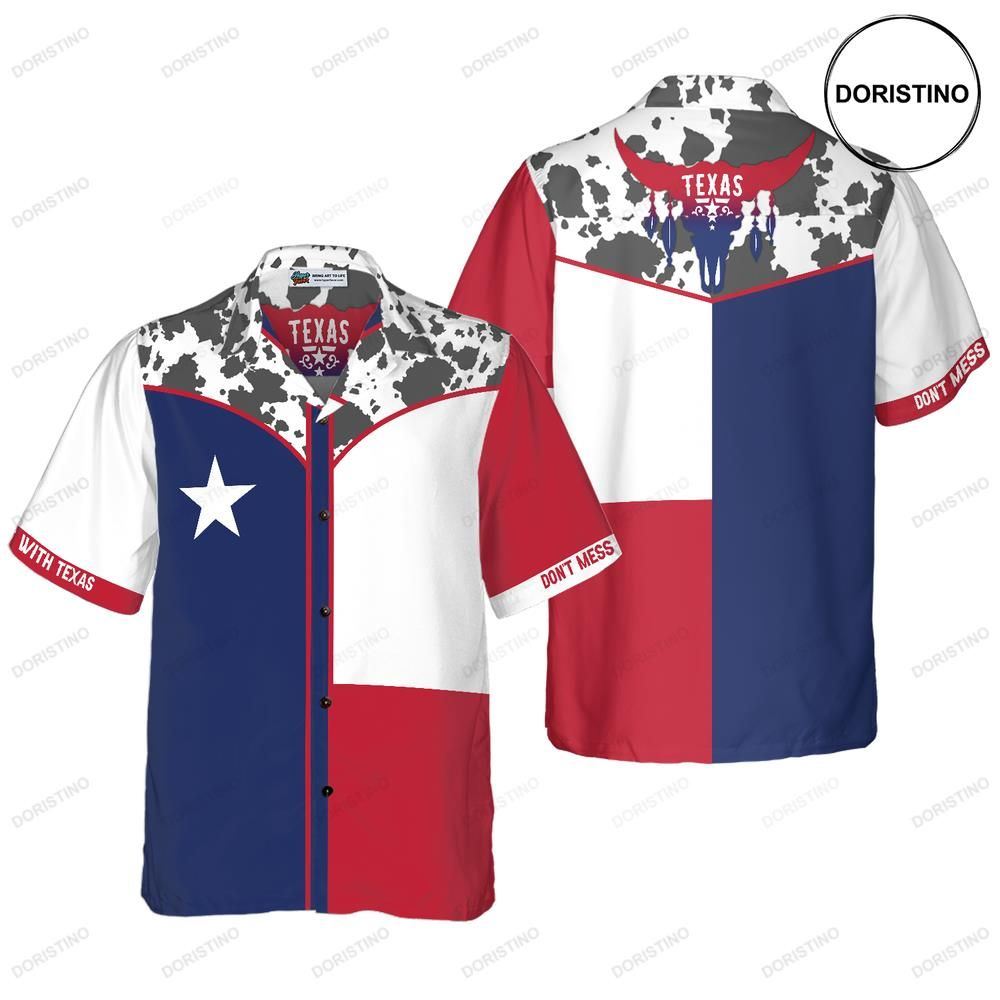 Texas Flag Style Awesome Hawaiian Shirt