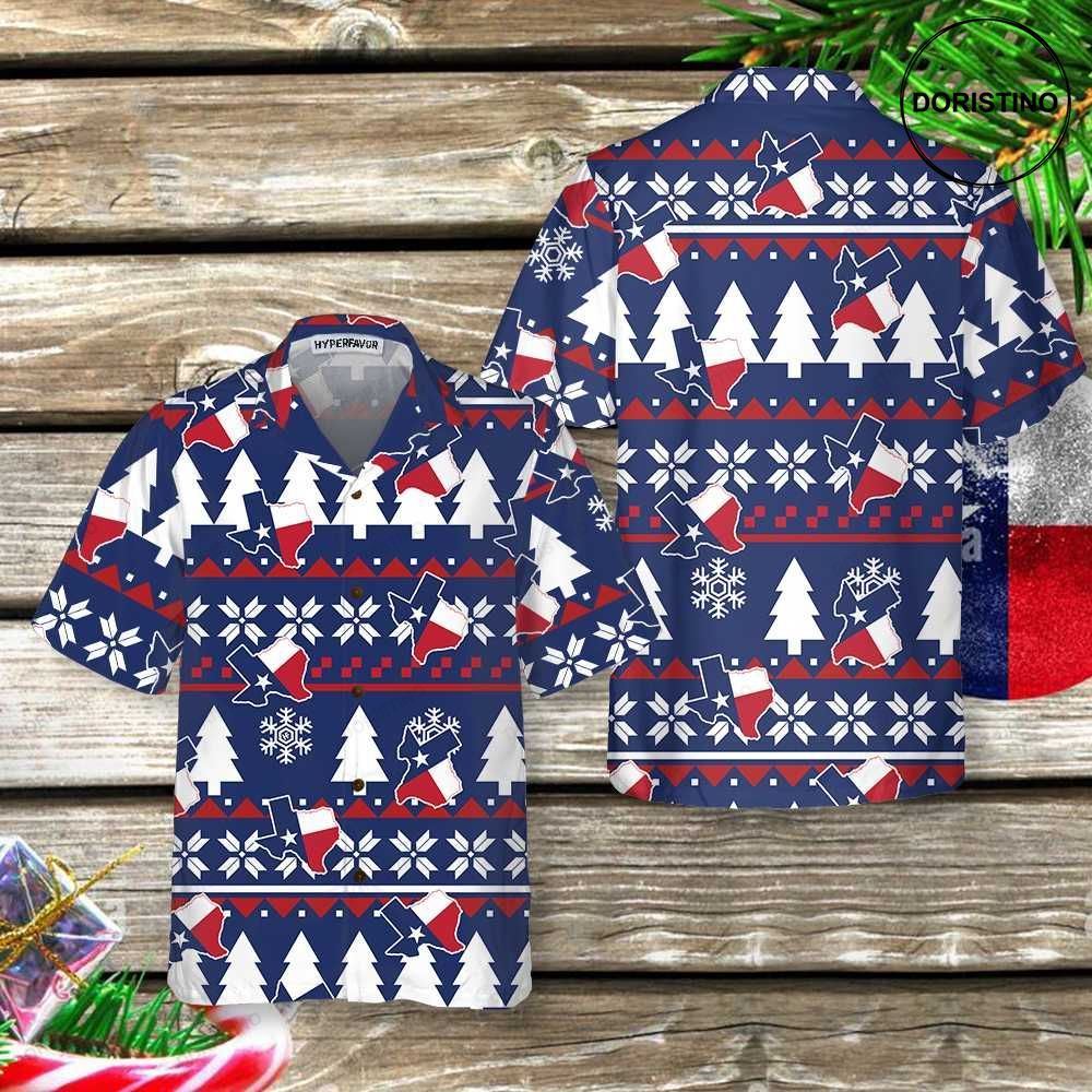Texas Ugly Christmas Pattern Awesome Hawaiian Shirt