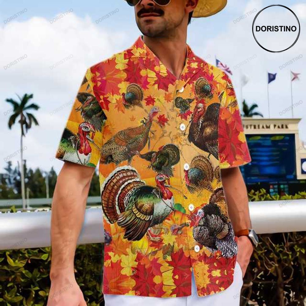 Thanksgiving Turkey Wishbone Fall Leaves And Gobble Best Gift For Thanksgiving Limited Edition Hawaiian Shirt